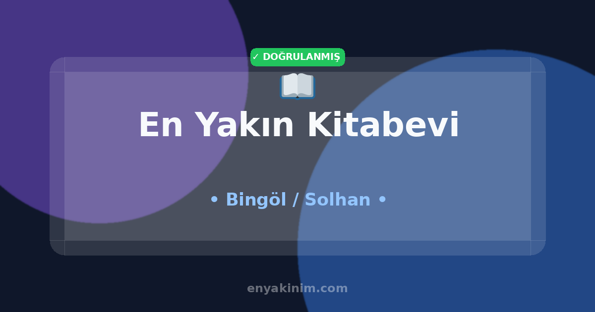 Solhan Kitabevi 📖| Solhan En Yakın Kitabevi | EnYakinim.com